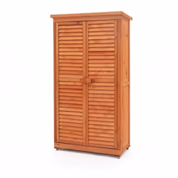Cet abri de type armoire est idéal pour ranger vos outils de jardinage ou mettre de l'ordre sur votre terrasse ou votre patio ...