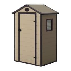Abri de Jardin en Résine Gardiun Stella 134 m² Ext. 102x132x203 cm Écru/Marron
