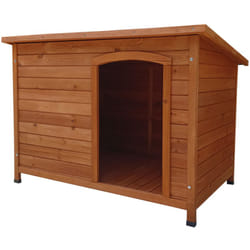 Niche pour Chien Grand en Bois Gardiun Lupy 76x116x82 cm avec Toit à 1 Pente et Toiture en Asphalte