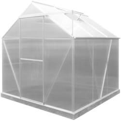 Serre de Jardin en Polycarbonate/Aluminium Gardiun Lunada - 3,63 m² 188x193x190 cm avec Base 3 Modules