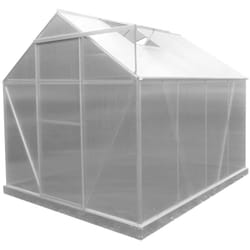 Serre de Jardin en Polycarbonate/Aluminium Gardiun Lunada - 4,82 m² 249x193x190 cm avec Base 4 Modules