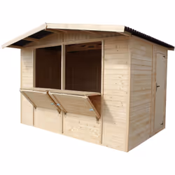 Abri en bois lambrissé Gardiun Laia de haute qualité , pouvant servir d' espace de rangement dans le jardin ou de kiosque de ...
