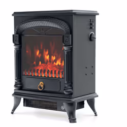 Chaleur et design sont réunis dans cette cheminée électrique avec simulation de feu à l'intérieur. Avec cette cheminée portab ...
