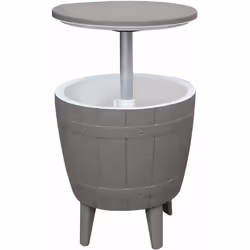 Table de jardin avec glacière et fonction chaise . Avec cette table en résine , vous aurez tout ce dont vous avez besoin pour ...