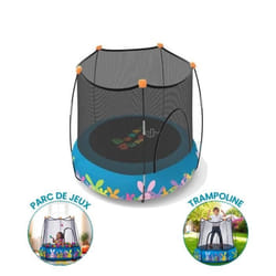 Trampoline Gonflable - DEVESSPORT - Bunny Jump - 2-en-1 - Sécurisé - 118x120cm - Dès 3 Ans