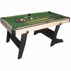 Billard pliable MDF DEVESSPORT - Manhattan - Marron - Adulte - 182 x 96 x 78 cm