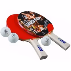 Raquettes de ping-pong - Devessport - B2 Star - 2 raquettes - 3 balles en ABS - Mixte