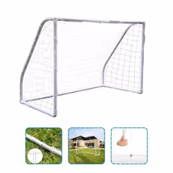 Devessport But de Football PVC Blanc