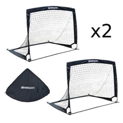 Set de 2 Buts de Football - DEVESSPORT - Pliables Pop-Up - Robustes - Pour Enfants 5-8 Ans - Int/Ext
