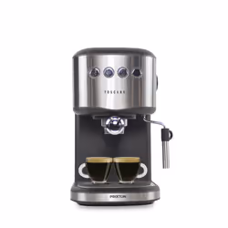 PRIXTON 8436042557011, Machine à expresso, 1,25 L, Capsule de café, Café moulu, 850 W, Noir, Acier inoxydable