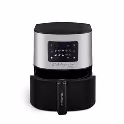 PRIXTON Cook Organics Pro Unique 6 L Autonome 1700 W Friteuse d’air chaud Noir, Argent