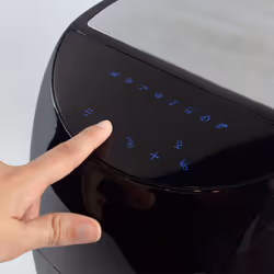 PRIXTON Cook Organics Compact Unique 3,7 L Autonome 1400 W Friteuse d’air chaud Noir, Argent