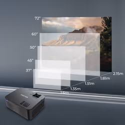 PRIXTON Goya P20 vidéo-projecteur 40 ANSI lumens LED 800x480 Noir