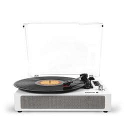 Platine Vinyle PRIXTON Studio Deluxe Tourne-disque Bluetooth/USB/SD Numérisation des vinyles Haut-parleurs Couleur Blanc