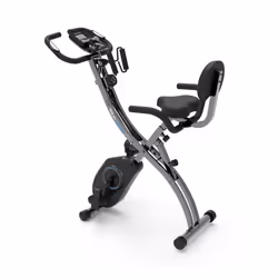 Vélo dappartement PRIXTON Comfort BF250 Pliable 8 Niveaux de Résistance Bandes de résistance Bluetooth et App Mobile Noir