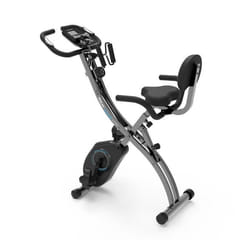 Vélo dappartement PRIXTON Comfort BF250 Pliable 8 Niveaux de Résistance Bandes de résistance Bluetooth et App Mobile Noir