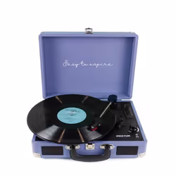 Platine Vinyle PRIXTON VC400 Tourne-disque Bluetooth/USB/SD Lecteur et Numérisation des vinyles 2 Haut-parleurs Couleur Lilas