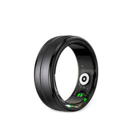 Bague Connectée Bague fitness PRIXTON Orbyt Taille 8 Diamètre 18.3 mm Étalée Fréquence cardiaque Batterie 15 jours Noir