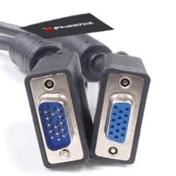 Phoenix Technologies 5m VGA câble VGA VGA (D-Sub) Noir