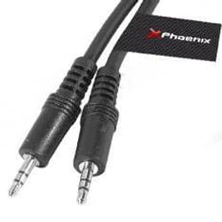 Phoenix Technologies 5m 3.5mm câble audio 3,5mm Noir