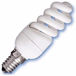 Ampoule basse consommation - IGLUX - Spirale 15 W - Lumière chaude - Culot E27 - 30000 heures de vie