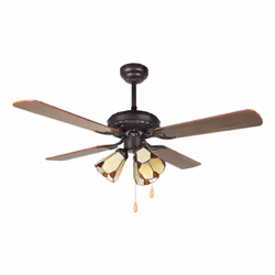 Orbegozo CT 55106, Ventilateur à lame domestique, Noir, Bois, Plafond, 105 cm, 60 W, 1050 mm