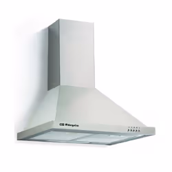 Orbegozo DS 59190 IN, 450 m³/h, Montée au mur, Acier inoxydable, Boutons, Haut, Aluminium