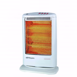 Orbegozo BP 0303 A, Chauffage d'appoint électrique halogène, Intérieure, Blanc, Boutons, 1200 W, 400 W