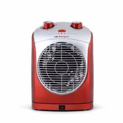 Orbegozo FH 5025 Intérieure Rouge, Argent 2200W
