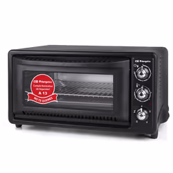 Orbegozo HOT 397, 39 L, Noir, Pose libre, Rotatif, Mécanique, 90 min