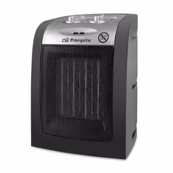 Orbegozo CR 5017, Chauffage de ventilateur électrique, Vitrocéramique, Intérieure, Sol, Noir, Argent, Rotatif