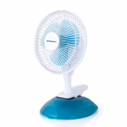 Orbegozo TF 0219, Ventilateur à lame domestique, Blanc, Sol, Table, Métal, 15 cm, Boutons