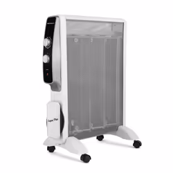Orbegozo RMN 1575, Mica, Intérieure, Sol, Gris, Blanc, Rotatif, 1500 W