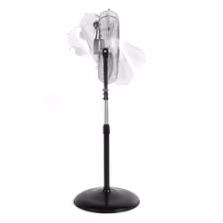 Orbegozo PWS 1846 ventilateur Noir, Acier inoxydable