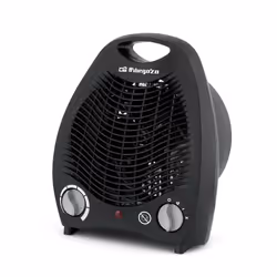 Orbegozo FH 5129, Chauffage de ventilateur électrique, Fil résistant en nickel-chrome, Intérieure, Sol, Noir, Rotatif