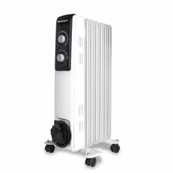 Orbegozo RF 1500, Chauffage électrique à bain d’huile, Huile, Huile, Intérieure, Sol, Blanc