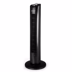 Orbegozo TW 0800, Ventilateur vertical domestique, Noir, Sol, Boutons, Rotatif, 2 h, Secteur