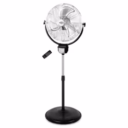 Orbegozo PWS 3050, Ventilateur à lame domestique, Noir, Acier inoxydable, Sol, Mur, 50 cm, 100°, 3,5 h