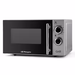 Orbegozo MIG 2550, Comptoir, Micro-onde combiné, 20 L, 700 W, Rotatif, Noir, Acier inoxydable