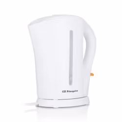 Orbegozo KT 6003, 1,7 L, 2200 W, Blanc, Indicateur de niveau d'eau, Arrêt de sécurité en cas de surchauffe, Sans fil