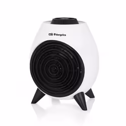 Orbegozo FH 5037, Chauffage de ventilateur électrique, Intérieure, Bureau, Sol, Table, Noir, Blanc, Rotatif, 2000 W