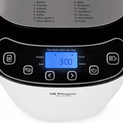 Orbegozo MHP 3500 machine à pain 550 W Noir, Blanc