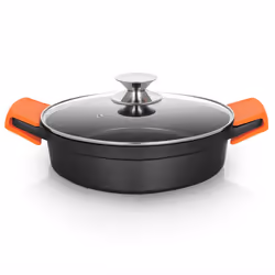 Orbegozo CDB 1024, Rond, Poêle polyvalente, Noir, Orange, 230 °C, Aluminium, 2,8 L