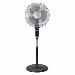 Orbegozo SF-3347, Ventilateur à lame domestique, Noir, Sol, 40 cm, 90°, Boutons, Rotatif