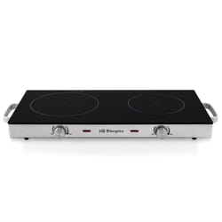 Orbegozo PCE 6000 Noir, Acier inoxydable Comptoir Céramique 2 zone(s)