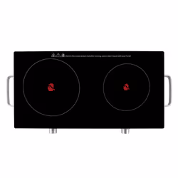 Orbegozo PCE 6000 Noir, Acier inoxydable Comptoir Céramique 2 zone(s)