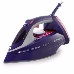 Orbegozo SV 3000, Fer à repasser à sec ou à vapeur, Semelle en céramique, 230 g/min, 55 g/min, 0,45 L, Intégré