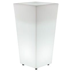 Newgarden - melisa 30 Jardinière carrée et haute avec lumière pour plantes et fleurs très résistantes. Lumière blanc froid avec câble. Fabriqué en