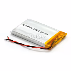 SPÉCIFICATIONS : Capacité : 720mAh Tension : 3,7V Technologie : Li-Polymère, Avec code de contrôle Taille : 30,0x48,0X5,0mm G ...