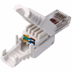 Fiche RJ45 pour câble UTP Cat6 macho Connecteur RJ45 pour le montage sans outil sur un câble jusqu'à la catégorie 6